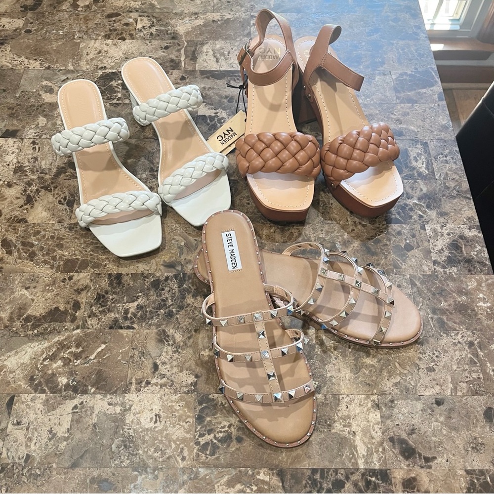 Steve Madden, Madden NYC NEW size 11 Sandals bundle